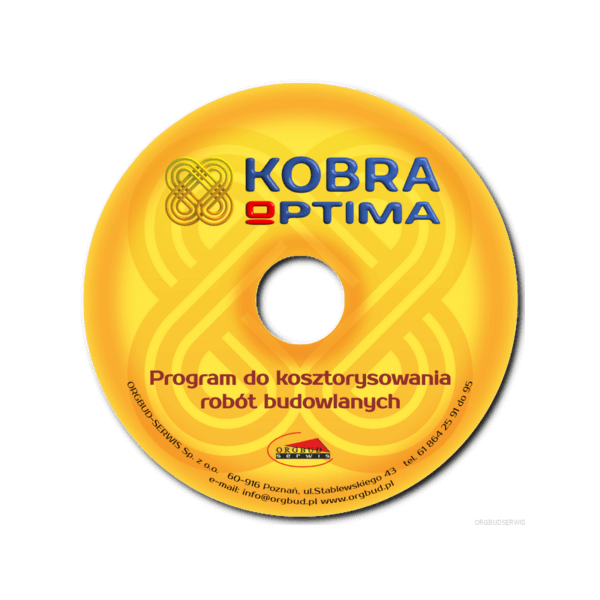 Program do kosztorysowania | Orgbud Kobra Optima