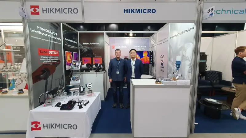 Targi WOD-KAN Bydgoszcz 2025 - firma top technika polska i Hikmicro - kamery termowizyjne i geofony