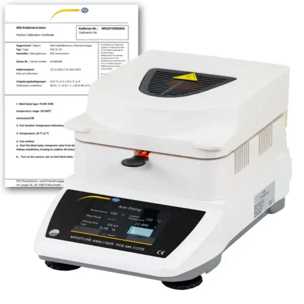 Wagosuszarka PCE-MA 110TS-ICA z certyfikatem kalibracji ISO