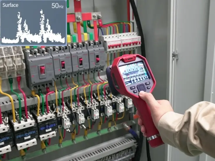 Kamera akustyczna Fotric H4 mini wspierana przez AI do detekcji wyładowań niezupełnych