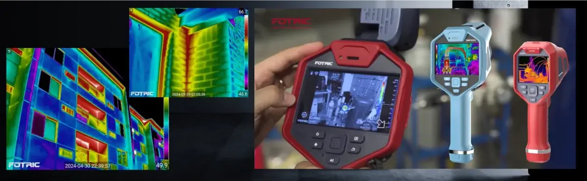 Kamera termowizyjna Fotric, termowizja w budownictwie, termowizja w przemyśle, termowizja instalacji i wyszukiwanie przecieków