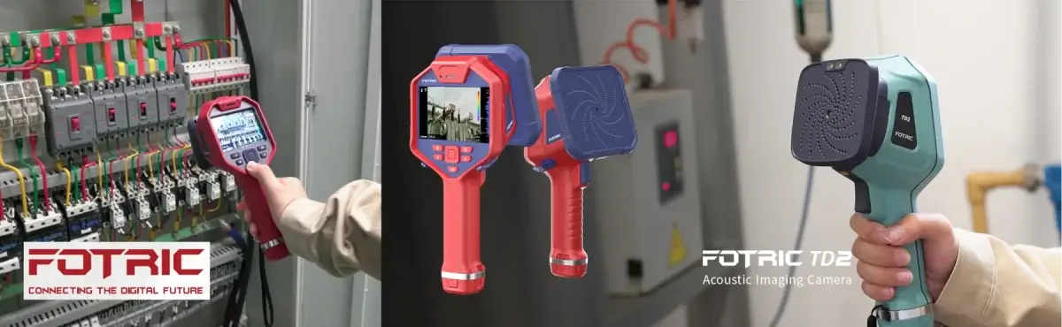 Fotric TD2, H4 kamery akustyczne, soniczne do detekcji wycieków sprężonego powietrza, drgań i wyładowań energetycznych