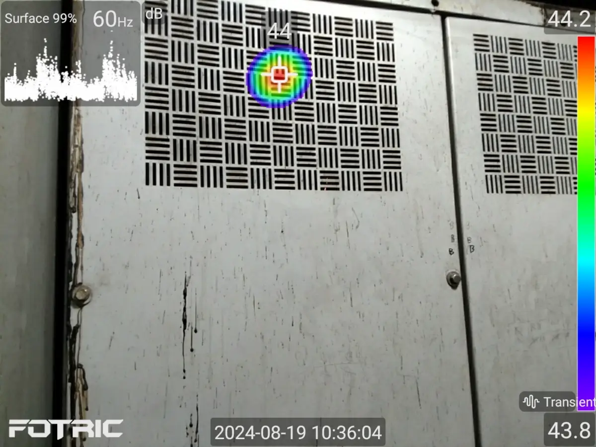 Fotric H - diagnoza wyładowań częściowych w panelu 02